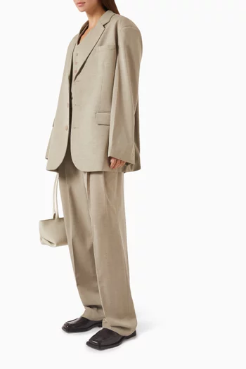 Gelso Pleated Pants in Suiting Fabric