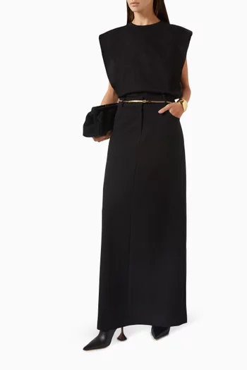 Eva Padded-shoulder Muscle T-shirt in Cotton