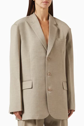 Gelso Oversized Blazer in Suiting Fabric
