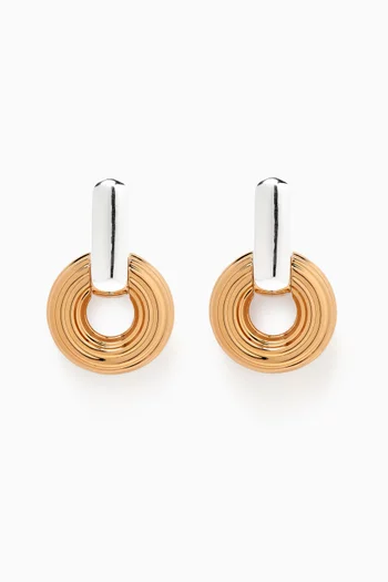 Doorknocker Earrings in 18kt Gold-plated Brass