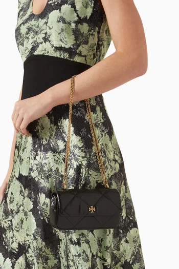 Mini Kira Shoulder Bag in Diamond-quilted Leather