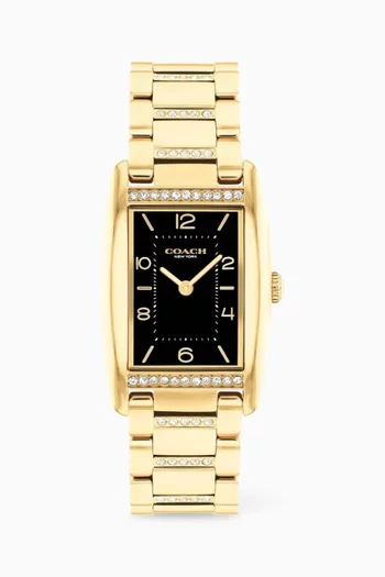 Reese Crystal Watch in Stainless Steel, 24mm