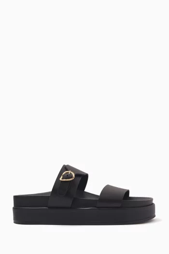 Latria 2Flatform Sandals in Leather