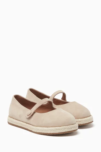 Hailey Mary Jane Shoes in Suede