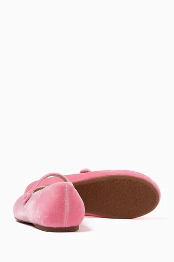 Elin Ballet Flats in Velvet