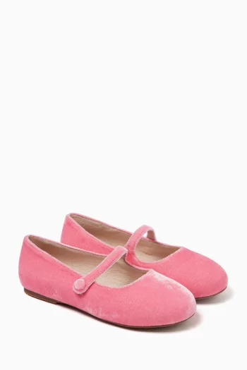 Elin Ballet Flats in Velvet