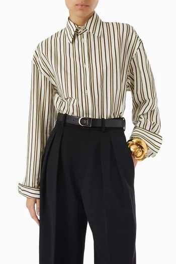 Reversible Belt in Smooth Leather