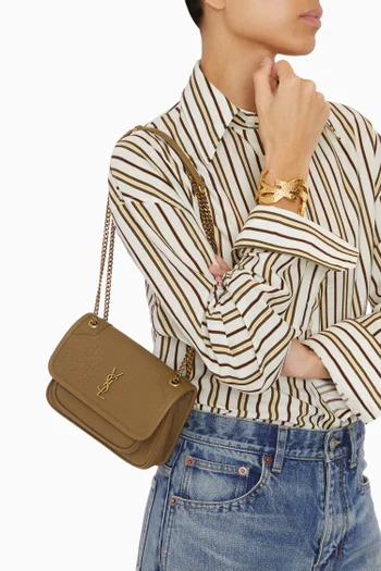 Mini Niki Crossbody Bag in Leather