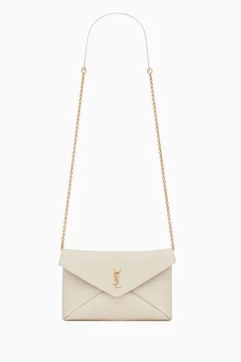 Cassandre Chain Clutch in Lambskin Leather