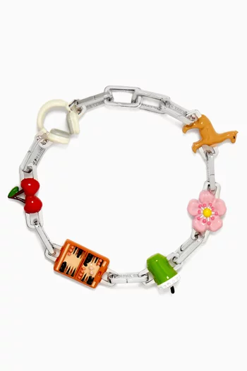 x Ounass Exclusive Charm Bracelet Set 4 in Sterling Silver
