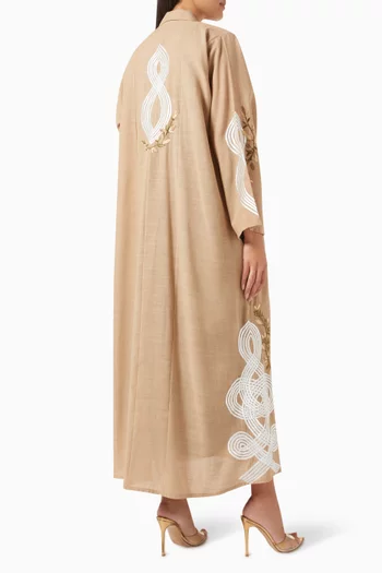 Thread-embroidered Abaya