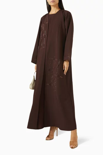 Embroidered Abaya Set
