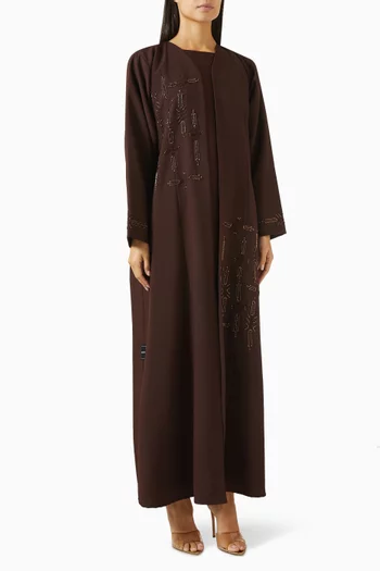 Embroidered Abaya Set