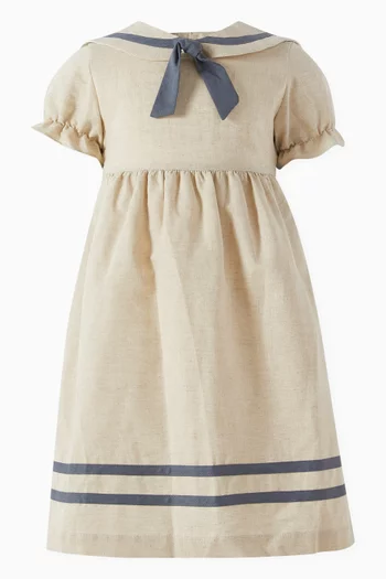 Cordelia Sailor Dress in Cotton-linen