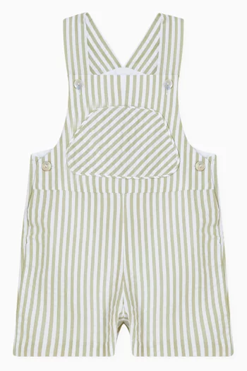 Ringo Striped Dungarees in Cotton