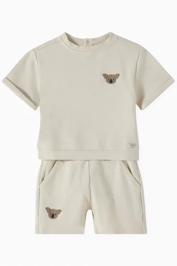Jarne Koala-embroidered T-shirt in Organic Cotton