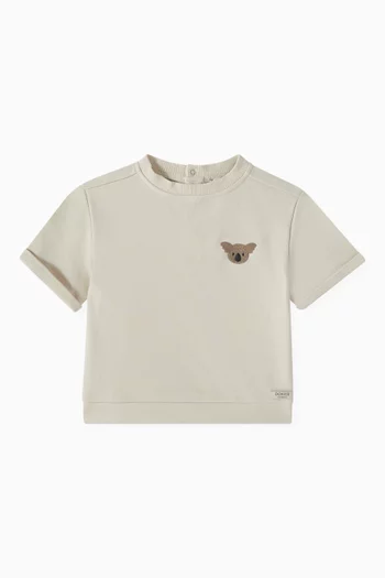 Jarne Koala-embroidered T-shirt in Organic Cotton