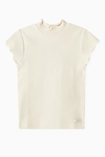 تي شيرت ارور مضلع قطن عضوي