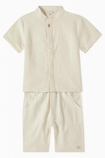 Intan Short-sleeve Shirt in Linen