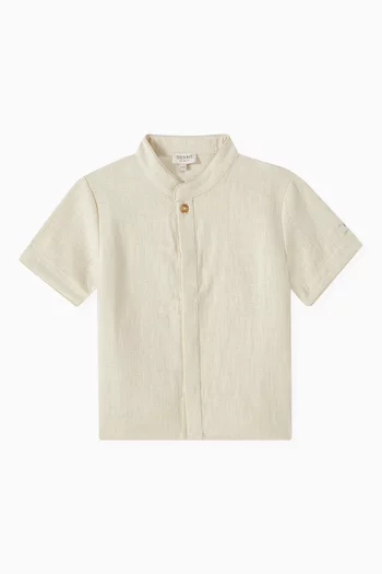 Intan Short-sleeve Shirt in Linen
