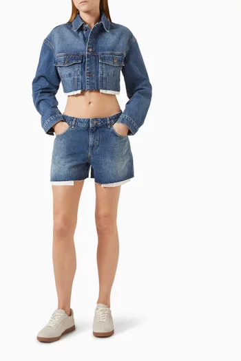 Cropped Jacket in Denim