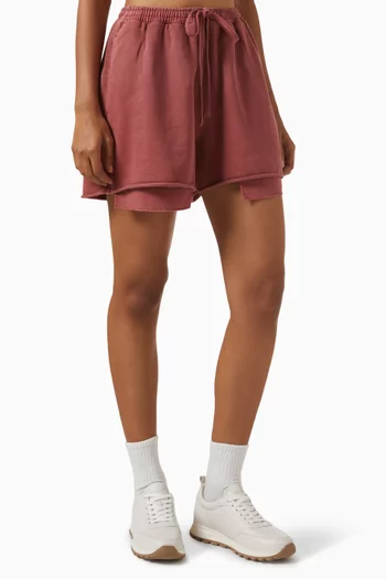 Garment-dyed Shorts in French Terry