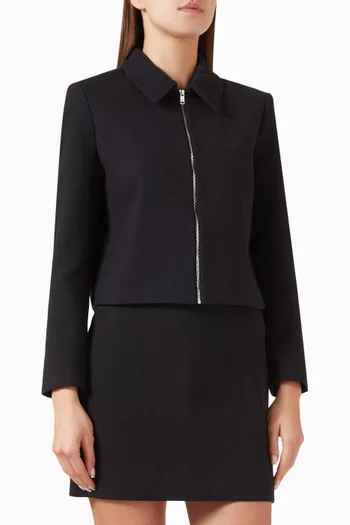 Textured Jacket in Cotton