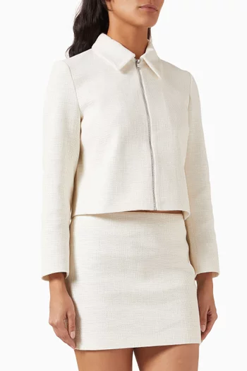 Textured Jacket in Cotton