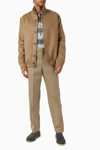 Bomber Jacket in Wool-blend