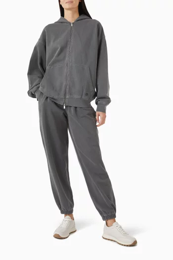 Garment-dyed Pants in French Terry