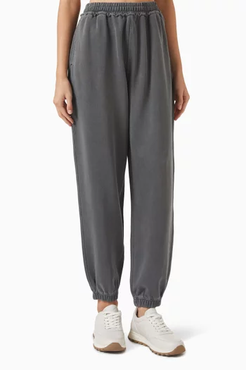 Garment-dyed Pants in French Terry