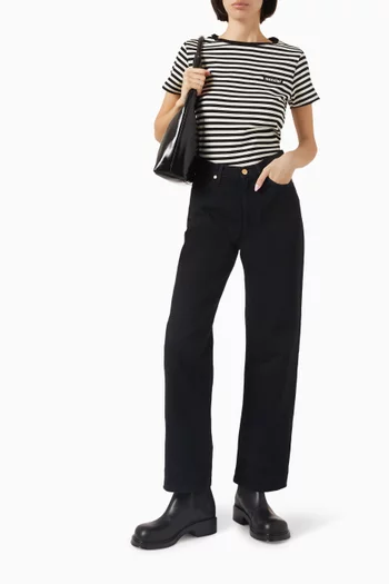 Striped T-shirt in Cotton