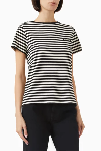 Striped T-shirt in Cotton