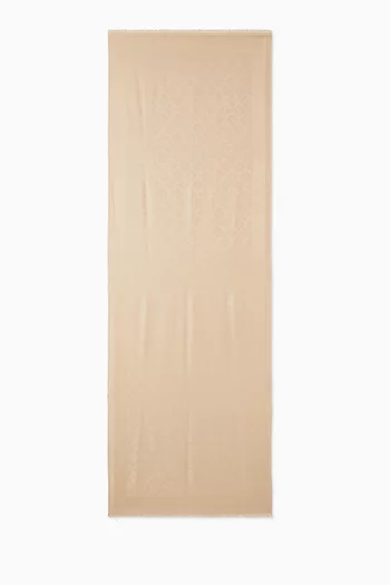 Spade Yarndye Scarf in Wool-silk