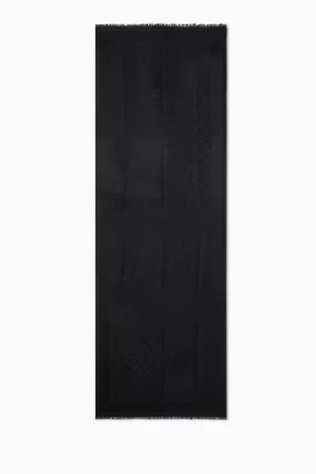 Spade Yarndye Scarf in Wool-silk