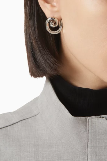 The Seashell Coil Stud Earrings