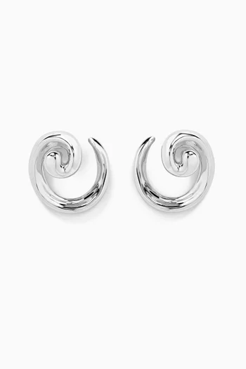 The Seashell Coil Stud Earrings