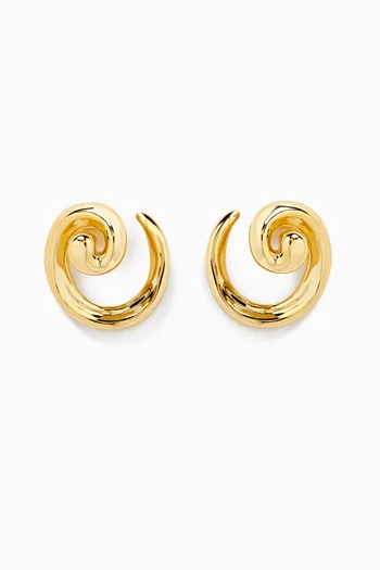The Seashell Coil Stud Earrings