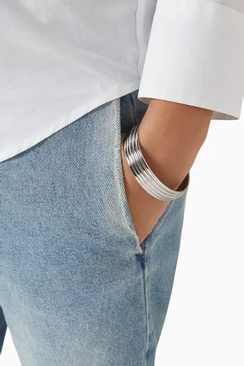 The Ridged Positano Cuff Bangle