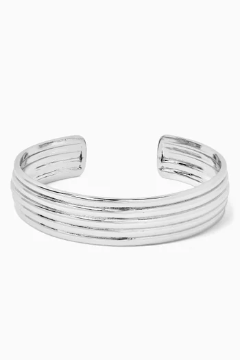 The Ridged Positano Cuff Bangle