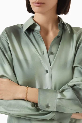 The Coquille Bracelet in Gold-plated Brass