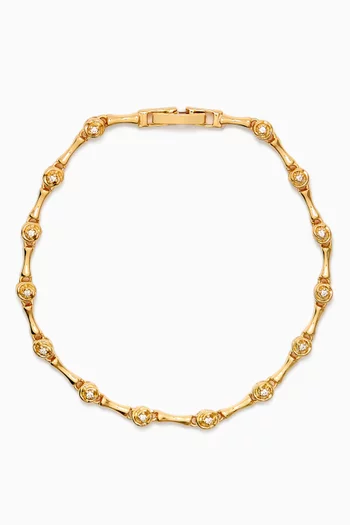 The Coquille Bracelet in Gold-plated Brass