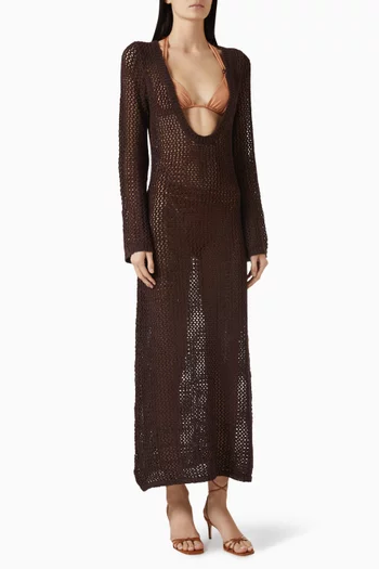 Cozumel Crochet Maxi Dress