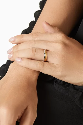 Entwine Ring in 18kt Gold Vermeil & Rhodium