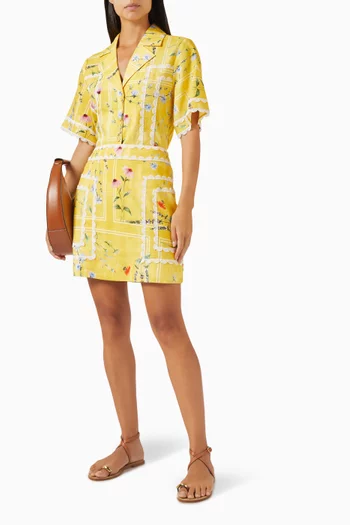 Aria Floral-print Mini Skirt