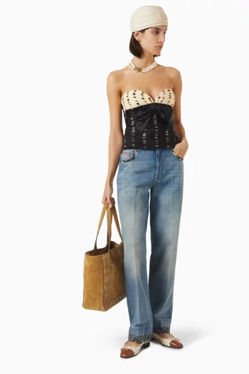 Draped Bow Top in Silk Chiffon