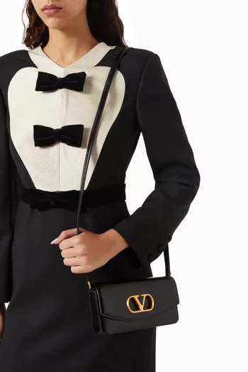 Vain Clutch Bag in Shiny Calfskin Leather