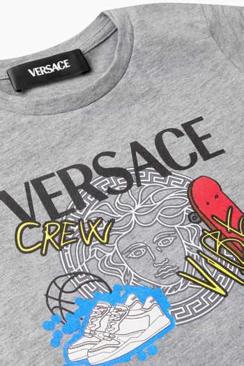 Logo Print T-Shirt in Cotton