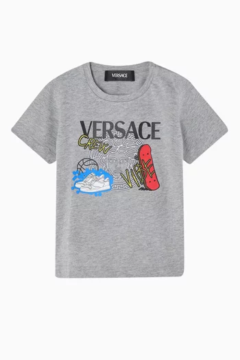 Logo Print T-Shirt in Cotton