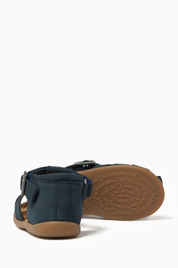 Cut-out Sandals in Suede